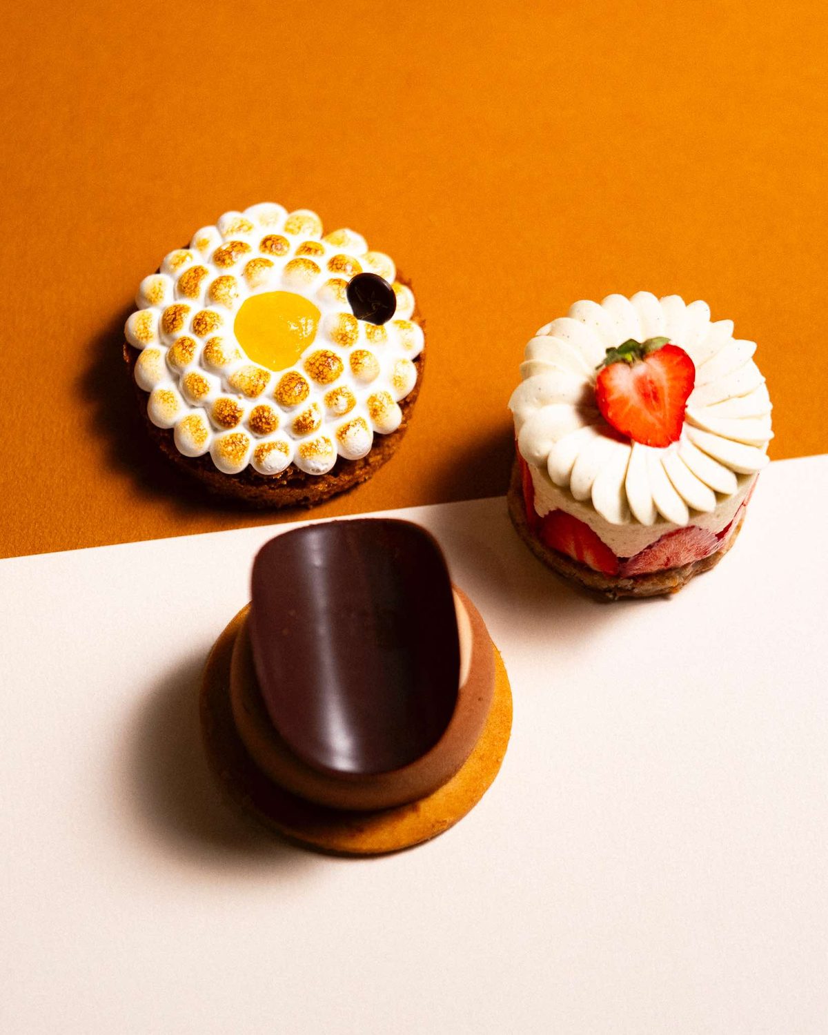 Assortiment d'entremets vegan du Colibri